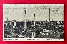 AK LODZ w Polsce 1. Widok ogólny WK z fabryką (157591, używany na sprzedaż  Wysyłka do Poland