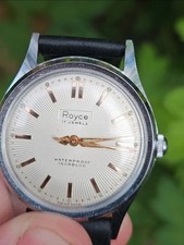 Raro Vintage Anos 1960 Royce Relógio Mecânico 27 Joias Ponteiro Vermelho comprar usado  Enviando para Brazil