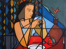 Belle charmante peinture d'occasion  Chomérac