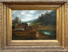Francis E. Jamieson (1893-1950): cena rural idílica, assinada óleo sobre tela comprar usado  Enviando para Brazil
