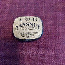 Sansnuf snuff tin for sale  BRIGHTON