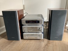 Sistema estéreo Aiwa Hi-Fi com alto-falantes e pilha multicomponente XR-M99 FUNCIONA! comprar usado Sistema estéreo Aiwa Hi-Fi com alto-falantes e pilha multicomponente XR-M99 FUNCIONA! comprar usado  Enviando para Brazil