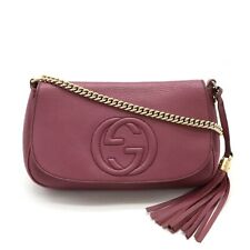 Bolsa de ombro GUCCI Soho borla corrente couro roxo 336752 GZl14s5q comprar usado  Enviando para Brazil