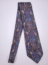 Usado, Gravata formal masculina Italianissimo 56"Lx4"W marrom/azul comprar usado  Enviando para Brazil