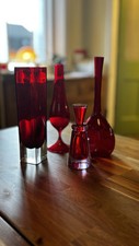 Collection red glass for sale  LEEDS