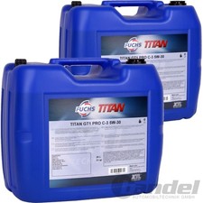 2x 20L FUCHS TITAN GT1 PRO 5W30 OLEJ pasuje do BMW LL04 VW 504/507 00 MB 229.51, używany na sprzedaż 2x 20L FUCHS TITAN GT1 PRO 5W30 OLEJ pasuje do BMW LL04 VW 504/507 00 MB 229.51, używany na sprzedaż  Wysyłka do Poland
