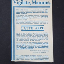 Volantino pubblicitario latte usato  Palmanova