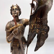 Figura Estatua Juana de Arco Polipiedra Bronce Decoración del Hogar Regalo Hecho en Italia 13.7" segunda mano  Embacar hacia Mexico