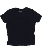 Camiseta Tommy Hilfiger bebê meninos 12-18 meses azul marinho algodão AW63 comprar usado  Enviando para Brazil