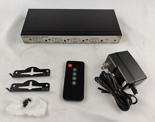 Interruptor de matriz HDMI 4x4 divisor entrada saída R014-MTX-404 controle IR TV residencial comprar usado  Enviando para Brazil
