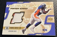 2000 Terrell Davis Broncos 18/25 Upper Deck UD Game Patch Gold #TD-P comprar usado  Enviando para Brazil