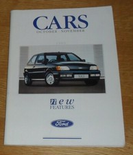 Folheto Ford 1989 Fiesta XR2I Escort XR3I conversível Orion Ghia Sierra Scorpio comprar usado  Enviando para Brazil