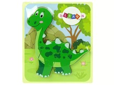 Drewniane puzzle Dinozaur Isanozaur zielony na sprzedaż  PL