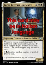 Mtg baron bertram usato  Bari