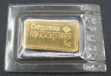 Degussa goldbarren 999 gebraucht kaufen  Erlangen