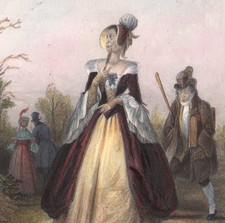 1838 gravure aquarellée d'occasion  Besançon