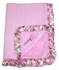 Cobertor Carters Just One Year rosa adorável bebê verde bolinhas acabamento acetinado comprar usado  Enviando para Brazil