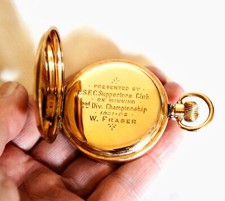 Gold football watch for sale  RICHMOND