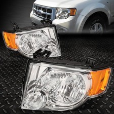08-12 Ford Escape OE Estilo Cromado Carcaça âmbar Canto Lâmpadas Farol Cabeça, usado comprar usado  Enviando para Brazil