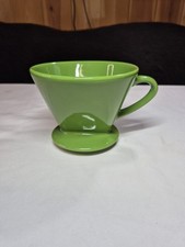 Melitta? Filtro de café gotejamento cerâmica verde 4,5" X 5" sem lascas ou rachaduras, usado comprar usado  Enviando para Brazil