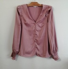 Blouse rose polyester d'occasion  Bourg-de-Thizy