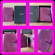 FILOFAX-CAMALEÃO MINI-CAMALEÃO FRAMBOESA COURO EM RELEVO-ITEM DE COLECIONADORES comprar usado  Enviando para Brazil