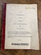 Bridgeport programming manual for sale  Spring Grove