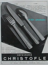 Publicite christofle couverts d'occasion  Cires-lès-Mello