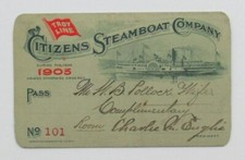Citizens steamboat company for sale  Hanover Park