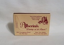 Vintage matchbook alberini for sale  Spindale