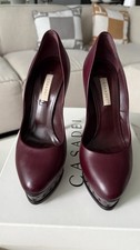 Casadei burgundy leather for sale  LONDON
