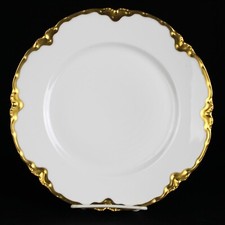 Prato de jantar Haviland Limoges Ranson ouro pesado e branco, França antiga 9 3/4" comprar usado  Enviando para Brazil