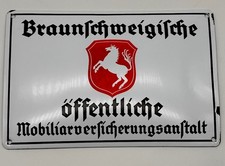 Emaille schild braunschweigisc gebraucht kaufen  Köthen-Umland
