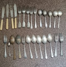Epns antique spoons for sale  HALIFAX