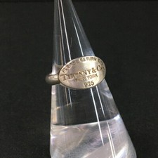 TIFFANY&CO. Anel oval de prata 925 Return To Tiffany tamanho ISO: 50/2BE0516 comprar usado  Enviando para Brazil