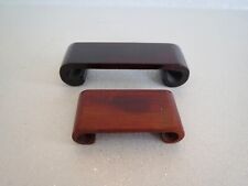 Juego de (2) SOPORTES DE EXHIBICIÓN RECTANGULARES DE MADERA ASIÁTICOS PARA MINIATURAS COLECCIONABLES segunda mano  Embacar hacia Mexico