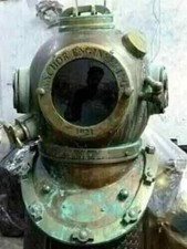 Antiguo casco de buceo Mark V casco de la Marina de los Estados Unidos casco de buceo profundo marino regalo segunda mano  Embacar hacia Mexico