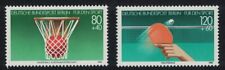 Usado, Fundo de promoção esportiva de tênis de mesa basquete 2v Berlin 1985 MNH SG#B694-B695 comprar usado  Enviando para Brazil