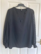Shein black chiffon for sale  REDCAR