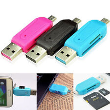 Adaptador 2 em 1 micro USB 2.0 OTG + leitor de cartão micro SD TF para celulares Android comprar usado  Enviando para Brazil