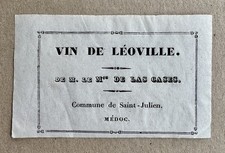 étiquette xixème siècle d'occasion  Bouguenais