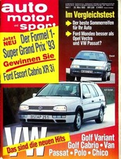 Usado, 2) Auto Motor Sport AMS 07/1993 - Seat Ibiza 1.8i CLX m - Ford Mondeo 1.8 GLX m comprar usado  Enviando para Brazil