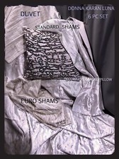 6 peças ~ Edredom Queen Donna Karan LUNA, 2 fronhas padrão e 2 Euro, travesseiro decorativo comprar usado  Enviando para Brazil