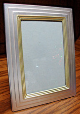 Usado, QUADRO FOTOGRÁFICO Dourado-Prata-Tom Metal Antigo para Quadro de Mesa/Parede 4"x 6" i30 comprar usado  Enviando para Brazil