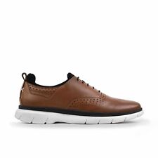 Sapatos masculinos de couro italiano confortáveis elegantes Tefors Flex 2.0 marrom/branco UE45, usado comprar usado  Enviando para Brazil