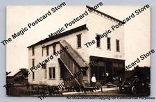 Loja Schneider com escada ao ar livre RPPC Massillon Iowa foto de salão de piscina década de 1910 comprar usado  Enviando para Brazil
