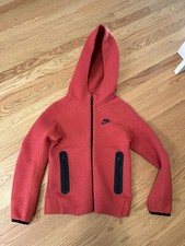 Jaqueta com capuz Nike Tech fleece vermelha universitária leve infantil tamanho pequeno comprar usado  Enviando para Brazil