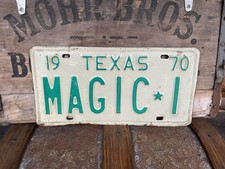 Usado, PLACA MÁGICA VINTAGE 1970 TEXAS VAITY • 1 comprar usado  Enviando para Brazil