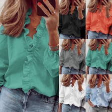 Womens ruffle neck for sale  USA