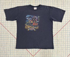 Camiseta Vintage Disney Store Captain Hook Grande 19x22 EUA Peter Pan Furos Desbotados comprar usado  Enviando para Brazil